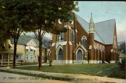 St. Mary'S Catholic Church Parochial Residence Postcard