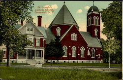 St. Joseph'S Catholic Church Greenwich, NY Postcard Postcard