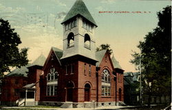 Baptist Church Ilion, NY Postcard Postcard