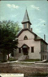 Baptist Church Lebanon, NY Postcard Postcard