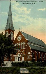 St. Joseph'S Roman Catholic Church Middletown, NY Postcard Postcard