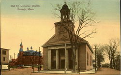 OLD 1st UNITERIAN CHURCH Beverly, MA Postcard Postcard