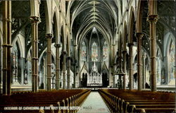 Interior Of Cathedral Of The Holy Cross Postcard