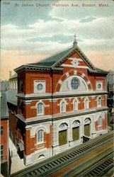 St. James Church, Harrison Ave Boston, MA Postcard Postcard