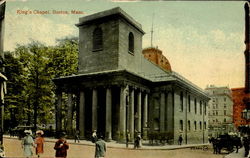 King'S Chapel Boston, MA Postcard Postcard
