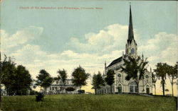 Church Of The Assumption And Parsonage Postcard