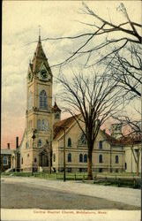 Central Baptist Church Middleboro, MA Postcard Postcard