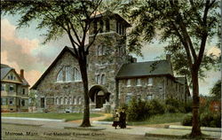 First Methodist Episcopal Church Melrose, MA Postcard Postcard