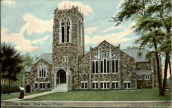 First Baptist Church Melrose, MA Postcard Postcard