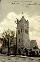 First Congregational Church Somerville, MA Postcard Postcard