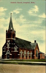 Catholic Church Campbell, NE Postcard Postcard