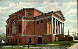 First Bapist Church Postcard