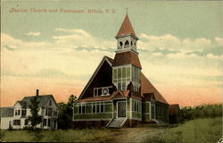 Bapist Church And Parsonage Milton, NH Postcard Postcard