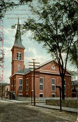 Second Congressional Church, Franklin Postcard