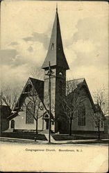 Congregational Church Bound Brook, NJ Postcard Postcard