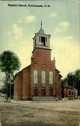 Bapist Church Portsmouth, NH Postcard Postcard