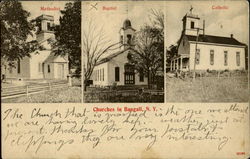 Churches in Bangall Postcard