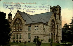 Methodist Church, Bay Bridge Brooklyn, NY Postcard Postcard