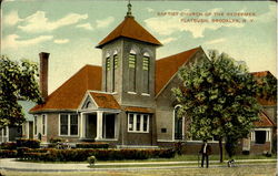 Bapist Church Of The Redeemer, Flatbush Brooklyn, NY Postcard Postcard