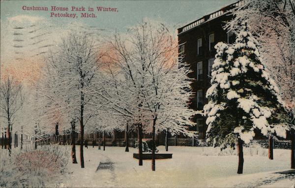 Cushman House Park in Winter Petoskey Michigan