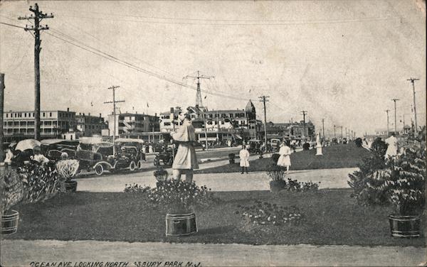 Ocean Ave. Looking North Asbury Park New Jersey