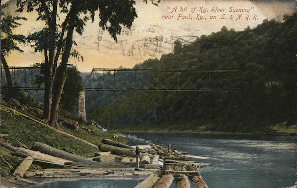 A Bit of Kentucky River Scenery, on Louisville and Nashville RR Ford
