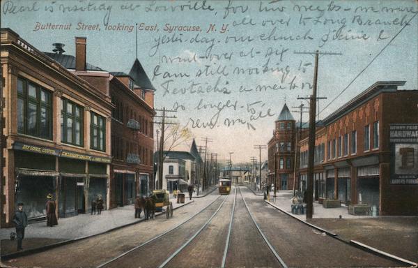 Butternut Street, Looking East, Syracuse, NY - illustration New York