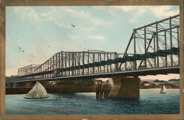 Long Drawbridge over the Hudson River Albany New York