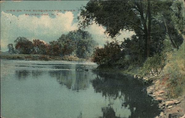View on the Susquehanna River Bainbridge New York