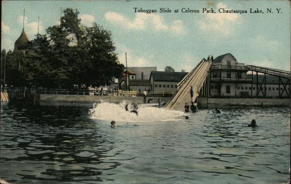 Toboggan Slide at Celeron Park Chautauqua Lake New York