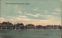Line of Officers' Quarters, Fort Benjamin Harrison Postcard