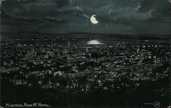 Montreal from Mt. Royal at Night Ontario Canada Postcard Postcard Postcard
