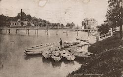 Lake, Coney Island, Cincinnati, O. Postcard