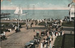 Fishing Pier and Casino Asbury Park, NJ Postcard Postcard Postcard