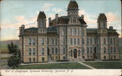 Hall of Languages, Syracuse University Postcard