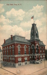 City Hall Troy, NY Postcard Postcard Postcard