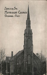 Simcoe Street Methodist Church Oshawa, ON Canada Ontario Postcard Postcard Postcard