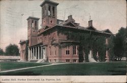 Ladies Hall, Purdue University Postcard
