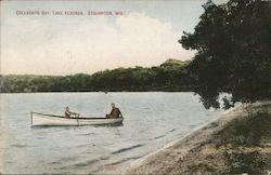 Row Boat, Colladay's Bay, Lake Kegonsa Stoughton, WI Postcard Postcard Postcard