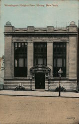 Washington Heights Free Library Postcard