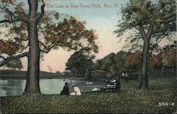 The Lake in Rye Town Park Postcard