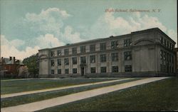 High School Salamanca, NY Postcard Postcard Postcard