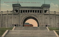 Entrance to Stadium, Syracuse University Postcard