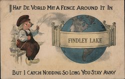 Haf De Vorld Mit a Fence Around it in Findley Lake But I Catch Nodding So Long You Stay Avay Postcard