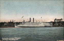 Hudson River Steamboat "Adirondack" Postcard