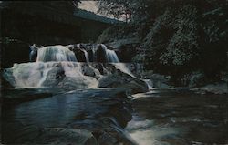 The Falls at Moore's Bridge on the Rip Van Winkle Trail Hunter, NY Postcard Postcard Postcard