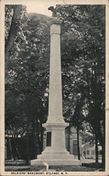 Soldiers' Monument Belfast, NY Postcard Postcard Postcard