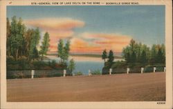 General view of Lake Delta on the Rome - Boonville Gorge Road New York Postcard Postcard Postcard