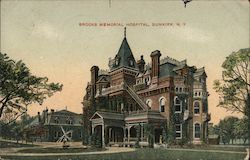 Brooks Memorial Hospital Postcard