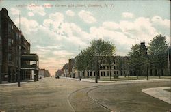 13056 - Central Avenue Corner 4th Street Postcard